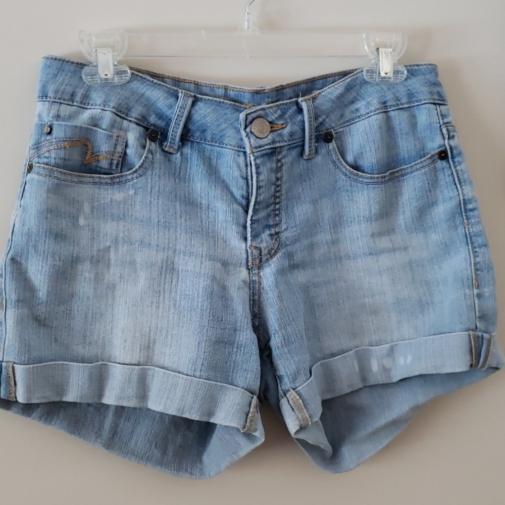 Faded Glory mid rise light wash shorts